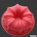 HelpCuisine Silicone Cake Mold Tray Bundt Pan DIY Mould Set of 3 cake moulds (flower spiral & rectangular shaped) - cake pan- silicone baking mould-silicone cake tin 24 months warranty (red) - B07DMRNS8H